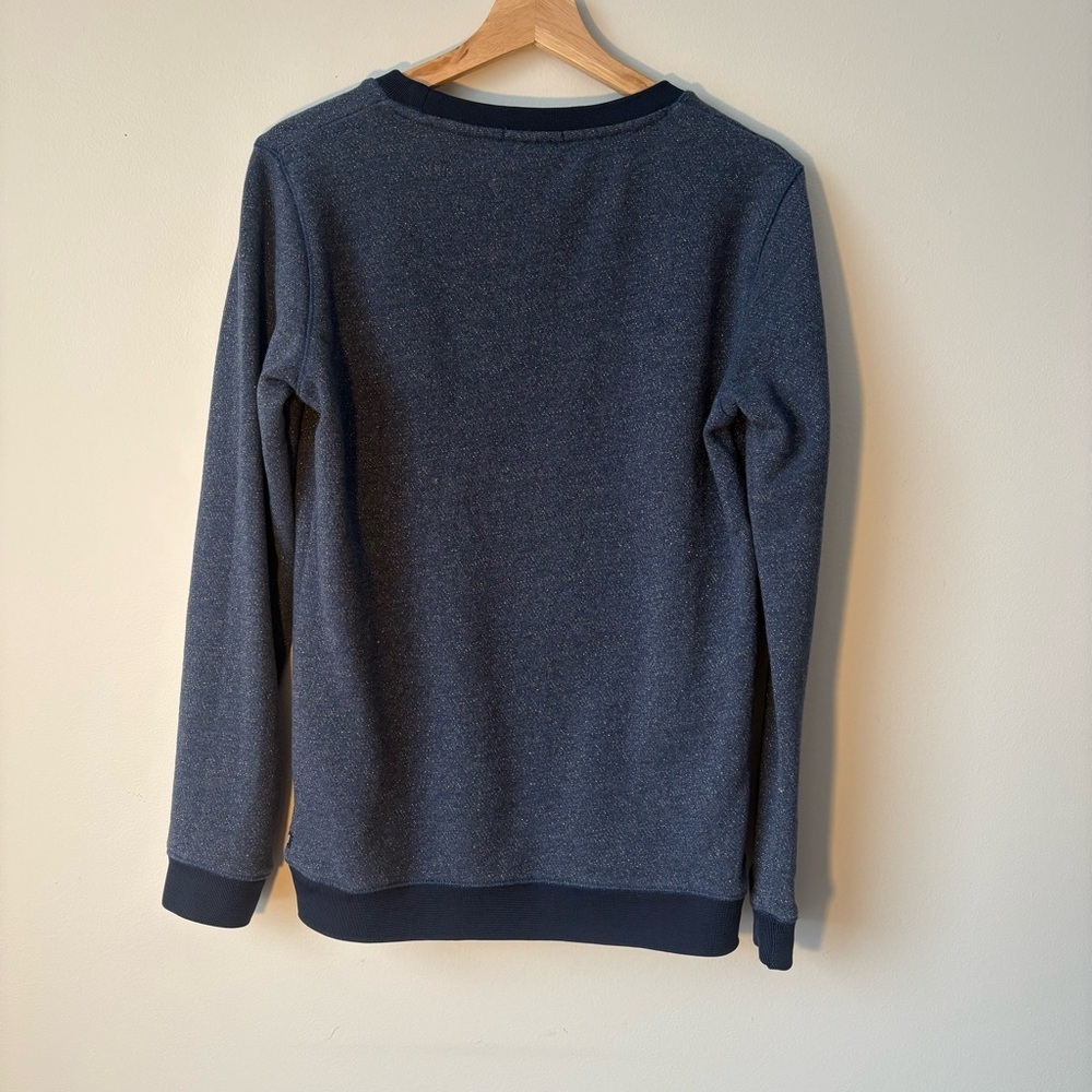 Scotch & Soda Amsterdam Blauw Logo Navy Sweatshirt size M - Picture 2 of 11